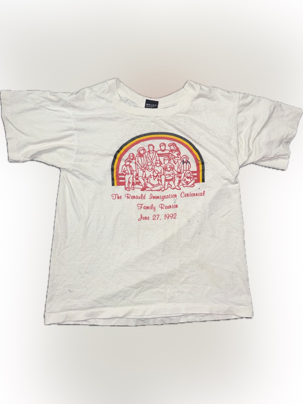 Vintage 1992 Renauld Immigration Centennial Family Reunion T-shirt 🇨🇦